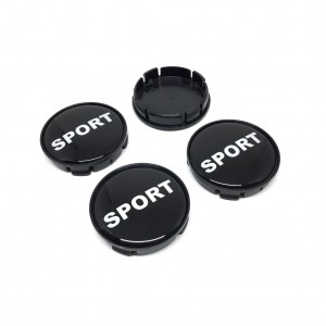 Sport Damla Geçme Jant Göbek Kapağı 4’lü Set 55/58mm Siyah
