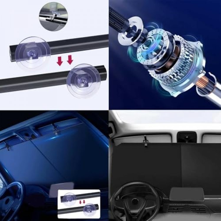 Otomatik Katlanır Araba Otobüs Kamyon Güneşliği UV Korumalı Isı Yalıtımlı Ön Cam Güneşlik 2'li 70x120cm Otomatik Katlanır Araba Otobüs Kamyon Güneşliği UV Korumalı Isı Yalıtımlı Ön Cam Güneşlik 2'li 70x120cm