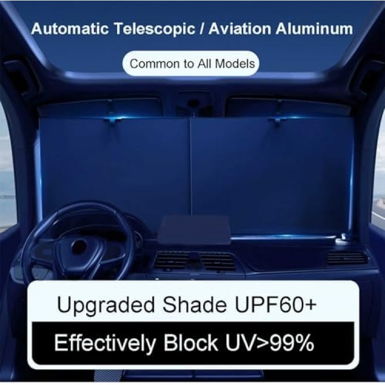 Otomatik Katlanır Araba Otobüs Kamyon Güneşliği UV Korumalı Isı Yalıtımlı Ön Cam Güneşlik 2'li 70x120cm Otomatik Katlanır Araba Otobüs Kamyon Güneşliği UV Korumalı Isı Yalıtımlı Ön Cam Güneşlik 2'li 70x120cm