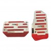 Universal Otomatik Metal Pedal Seti 2 Parça Krom Kırmızı Universal Otomatik Metal Pedal Seti 2 Parça Krom Kırmızı