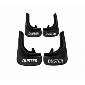 Dacia Duster Yazılı Uyumlu Paçalık Tozluk Çamurluk 4'lü Ön Arka Takım Siyah