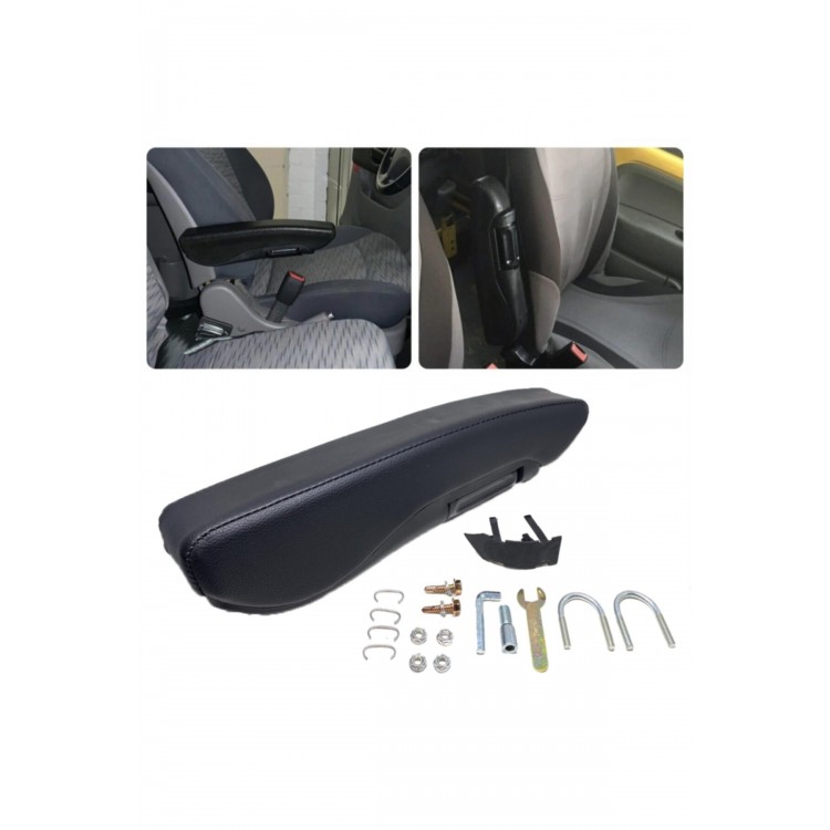 Ayarlı Koltuğa Monteli Minibüs Kamyon Kol Dayaması Kolçak Sağ Siyah