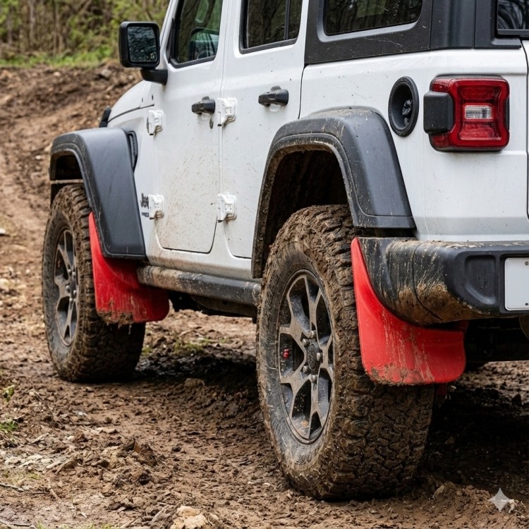 Universal Yumuşak Paçalık Tozluk Çamurluk 2'li Set Kırmızı