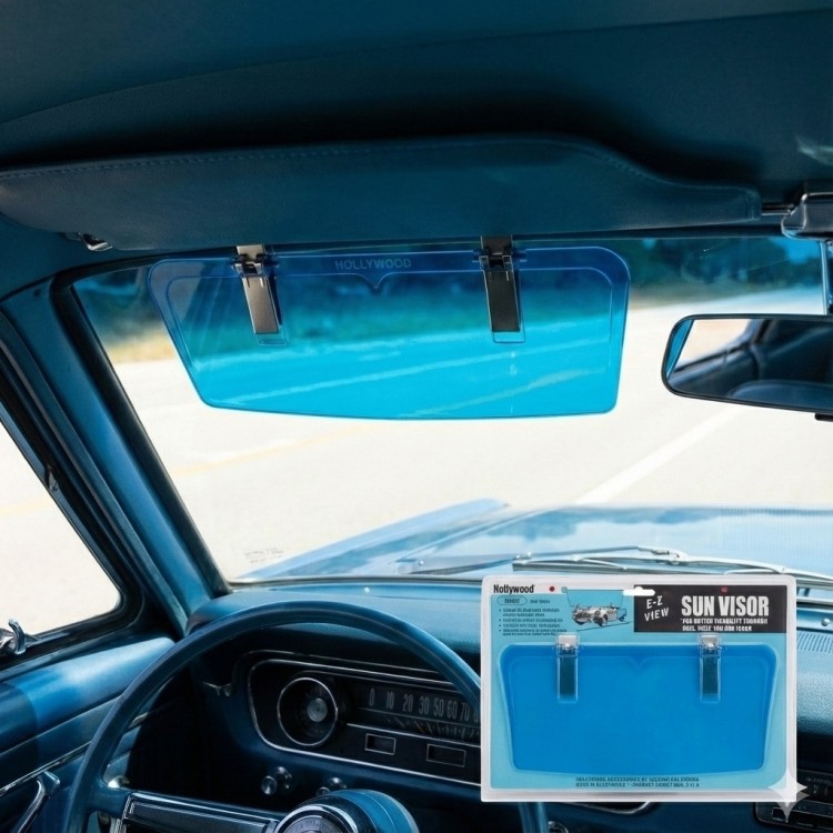 Hollywood Ön Cam Güneşlik Siperliği 30cm Mavi Hollywood Ön Cam Güneşlik Siperliği 30cm Mavi