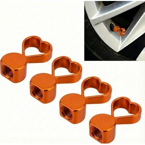 Kalpli Alüminyum Sibop Kapağı 4'lü Set Turuncu