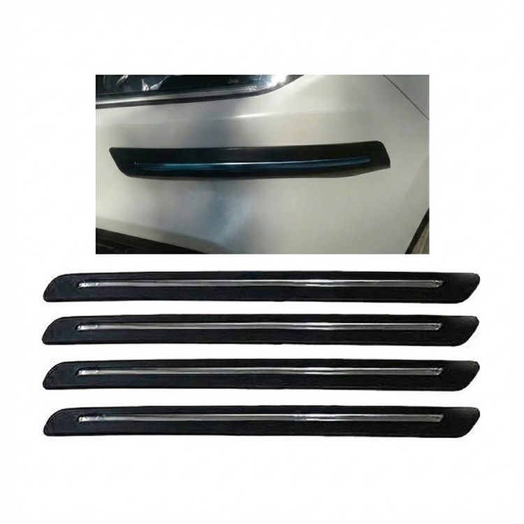 Tampon Koruyucu Plastik Siyah Krom 4 Parça Point Tampon Koruyucu Plastik Siyah Krom 4 Parça Point