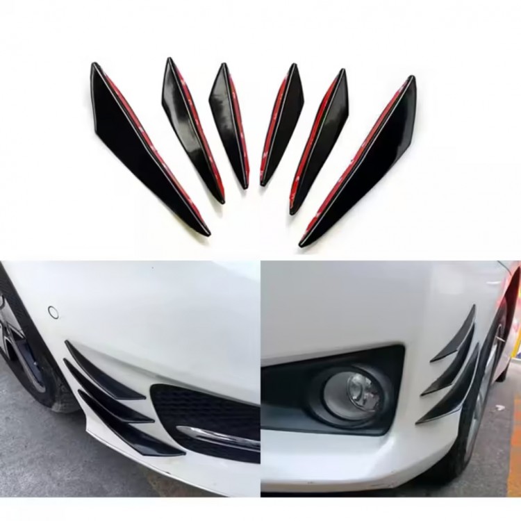 Tampon 6'lı Bıçak Ventil Parlak Siyah İthal Tampon 6'lı Bıçak Ventil Parlak Siyah İthal