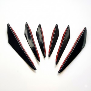 Tampon 6'lı Bıçak Ventil Parlak Siyah İthal