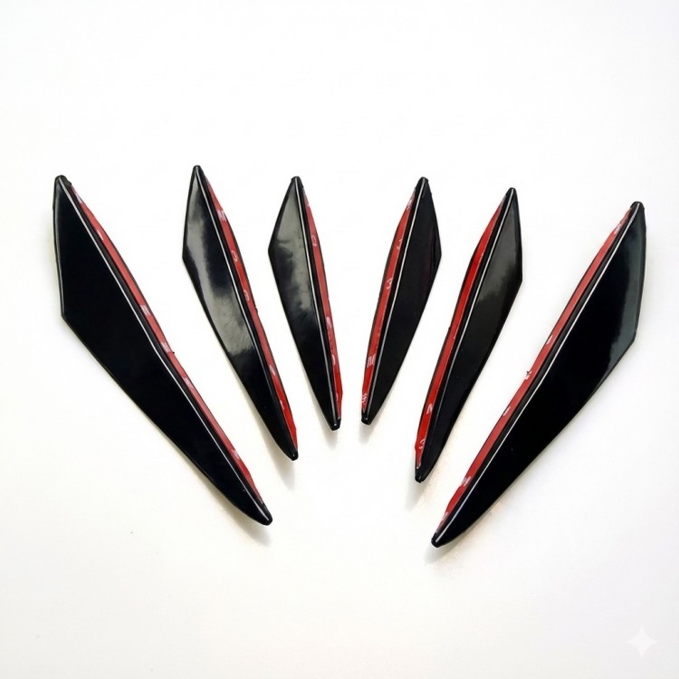 Tampon 6'lı Bıçak Ventil Parlak Siyah İthal Tampon 6'lı Bıçak Ventil Parlak Siyah İthal