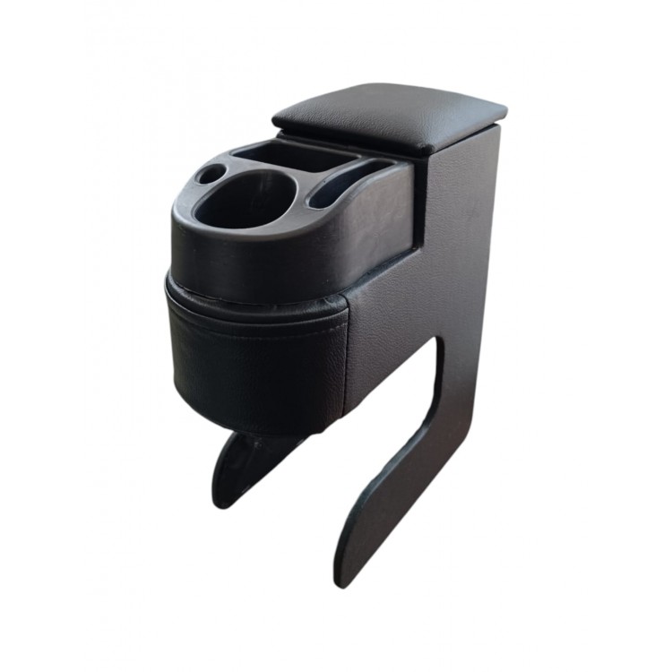 Universal Delmesiz Tek Bardaklık Kol Dayama Kolçak Siyah
