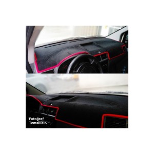 Hyundai Elentra GT 2013-2016  Uyumlu 3d Torpido Halısı Koruyucu Örtü Siyah