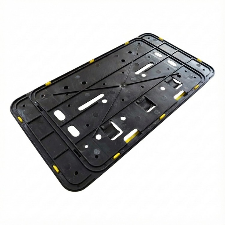 Çerçeveli Dikdörtgen Plakalık Plaka Altlığı Sarı 26X17cm 1 Adet