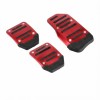 Universal Manuel Metal Pedal Seti 3 Parça Kırmızı