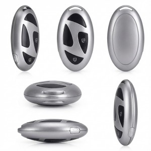 Hyundai Tuscon Ioniq Uyumlu Smart 3 Buton Silikon Oto Anahtar Kumanda Kabı Kılıf Gri