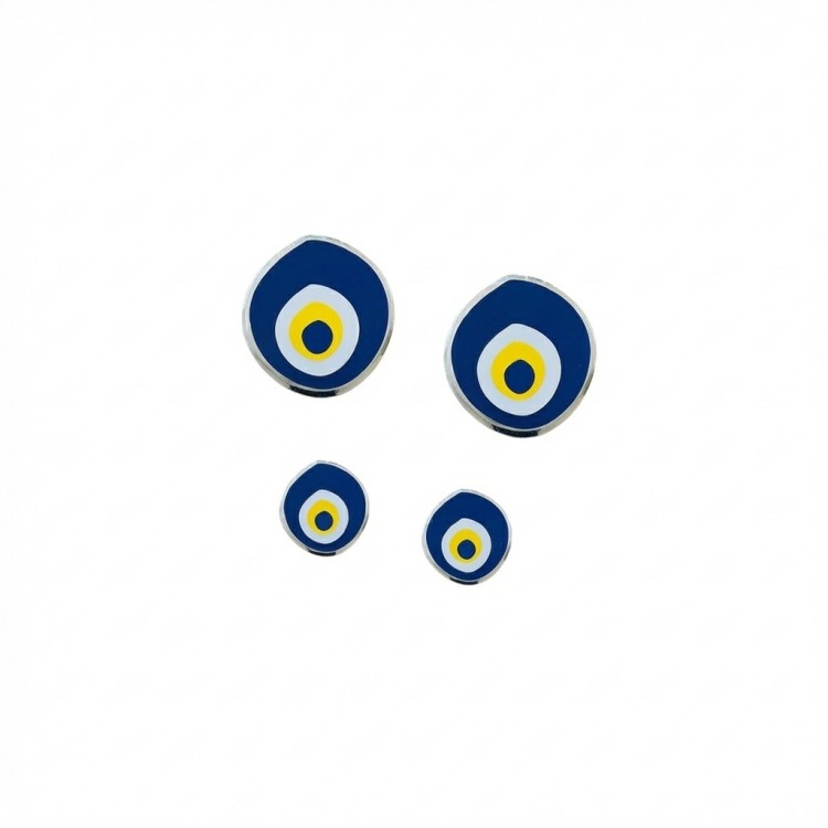 Nazar Boncuk Modeli Etiket Damla Sticker 4'lü Set