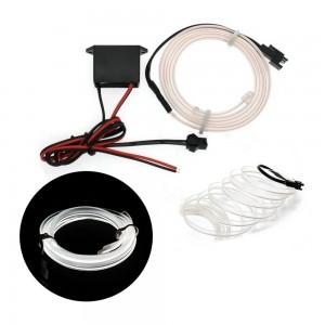 Fitilli İp Neon Led Torpido Şeridi 3 Metre Beyaz