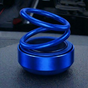 Güneş Enerjili Solar Dönen Araba Kokusu Torpido Üstü Mavi