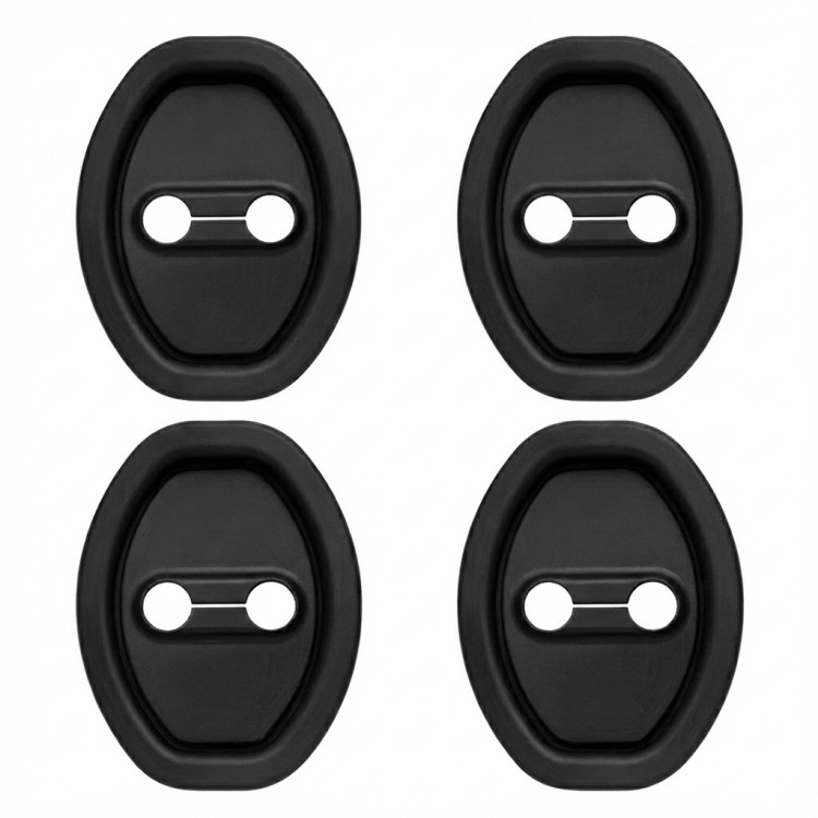 Kapı Kilit Karşılığı Koruma Silikonu 4 Parça Siyah Kapı Kilit Karşılığı Koruma Silikonu 4 Parça Siyah