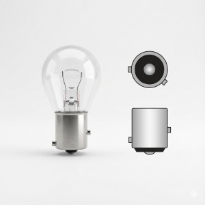 Oscar 12V 21W 93 Kodlu Yakın Tırnak Uyumlu Sinyal ve Stop Ampulü Tek Duy