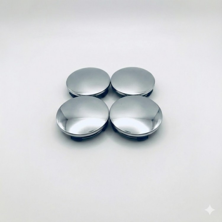 Parlak Damla Geçme Jant Göbek Kapağı 4’lü Set 55/58mm Krom