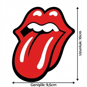 Dil Çıkaran Dudak Oto Stickeri 10x9,5cm