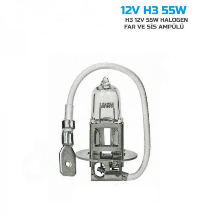 Sentinel H3 Halojen Far Ampülü 12V 55Watt Sarı