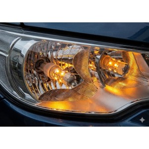 Cree XB-D Serisi T20 7443 24V 25W Uyumlu Oto LED Sinyal Ampulü 2'li Turuncu