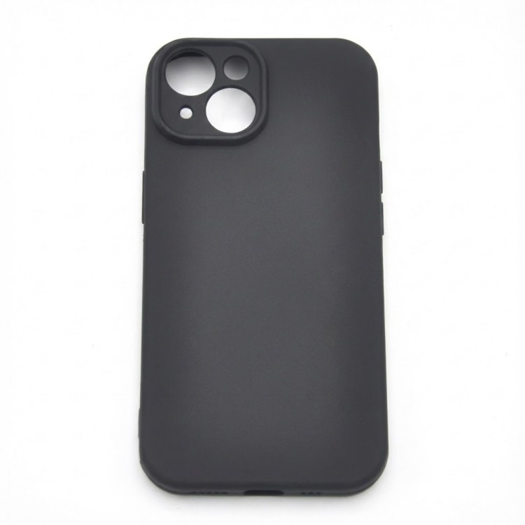 iPhone 13 Uyumlu Esnek Siyah Telefon Kılıfı iPhone 13 Uyumlu Esnek Siyah Telefon Kılıfı