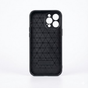 iPhone 13 Pro Max Uyumlu Kamera Çerçeveli Kristal Taşlı Siyah Telefon Kılıfı Siyah Taşlı