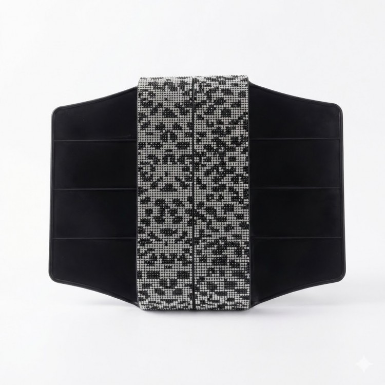 Araç Koltuk Arası Ceplik ve Düzenleyici Organizer 2'li Siyah-Beyaz Leopar Desenli Araç Koltuk Arası Ceplik ve Düzenleyici Organizer 2'li Siyah-Beyaz Leopar Desenli