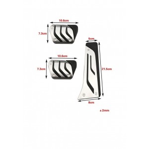 BMW E46 E60 E90 X5 E92 E93 Uyumlu Orjinal Manuel Pedal Seti Gaz Fren Debriyaj 3 Prç