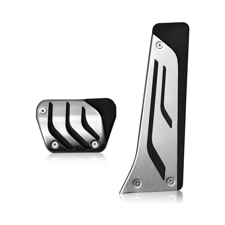 BMW E46 E60 E90 X5 E92 Uyumlu Otomatik Vites Pedal Seti Gümüş 2 Parça BMW E46 E60 E90 X5 E92 Uyumlu Otomatik Vites Pedal Seti Gümüş 2 Parça