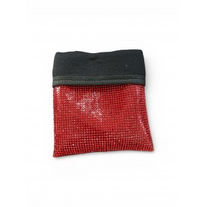 Kristal Taşlı Araç İçi Kese Ceplik Organizer Torpido Yanı Eşya Düzenleyici Kalemlik Telefonluk Kırmızı