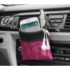 Kristal Taşlı Araç İçi Kese Ceplik Organizer Torpido Yanı Eşya Düzenleyici Kalemlik Telefonluk Pembe