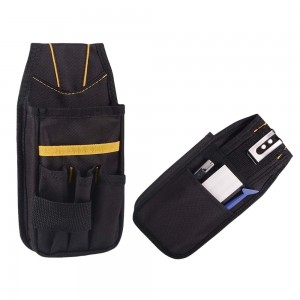 Profesyonel Araç Kaplama Cam Filmi Alet Bel Çantası Oxford Kumaş Mıknatıslı Küçük Siyah Sarı