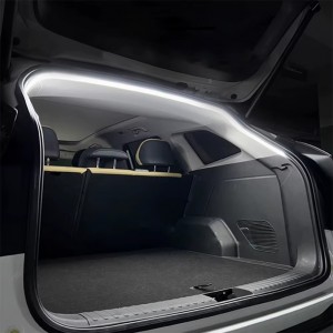 Araba Otomobil Ön Arka Bagaj İçi Aydınlatma Neon Led Şerit Kayar Modlu 12v 4 Metre Beyaz
