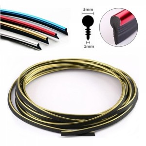 Nikelaj Fitilli Işıksız İp Neon Torpido Şeridi 5 Metre Altın Sarı