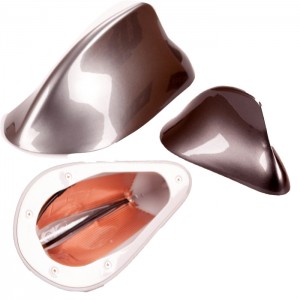 Aerodinamik Elektronik Oto Ön Anten Balık Sırtı Metalik Gri