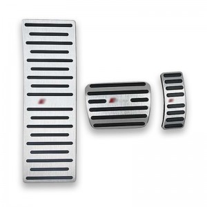 Audi A4 A6 A7 A8 Q5 Q7 Uyumlu Geçme Otomatik Vites Pedal Seti Gaz Fren Ayak Dayama Takımı 3 Parça Krom