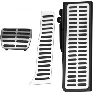 VW Golf 5 6 Jetta Mk5 Mk6 Passat B6 B7 Scirocco Skoda Octavia Uyumlu Geçme Otomatik Pedal Seti 4 Parça Siyah Krom VW Golf 5 6 Jetta Mk5 Mk6 Passat B6 B7 Scirocco Skoda Octavia Uyumlu Geçme Otomatik Pedal Seti 4 Parça Siyah Krom