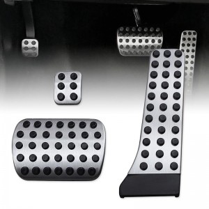 Mercedes W204-W207-W211-W212-W215-W220-E250 Uyumlu Geçme Otomatik Pedal Seti 3 Parça Siyah Krom