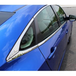 Honda Civic FC5 2016-2021 Uyumlu Paslanmaz Krom Alt Cam Çıtası 8 Parça
