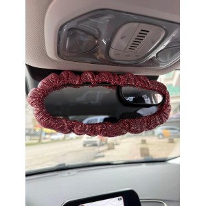 Hologram Noktalı Araç İçi Dikiz Ayna Kılıfı Süsü Kırmızı