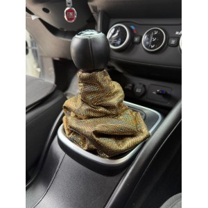 Hologram Noktalı Vites Körüğü Vites Süsü Sarı