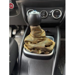 Hologram Noktalı Vites Körüğü Vites Süsü Sarı