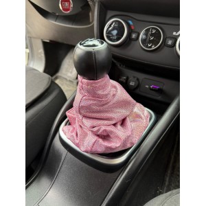 Hologram Noktalı Vites Körüğü Vites Süsü Pembe