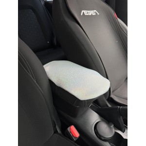 Hologram Noktalı Araç İçi Kol Dayama Kolçak Minderi Beyaz