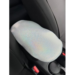 Hologram Noktalı Araç İçi Kol Dayama Kolçak Minderi Beyaz