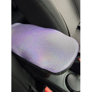 Hologram Noktalı Araç İçi Kol Dayama Kolçak Minderi Mor