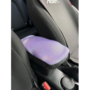 Hologram Noktalı Araç İçi Kol Dayama Kolçak Minderi Mor